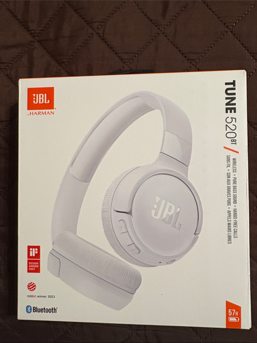 JBL Over-Ear Wireless Headphones — White